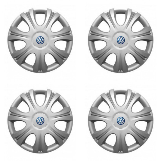 Puklice pre VW (modré) 15 IMPULSE