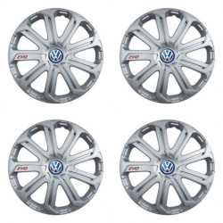 Puklice pre VW (modré) 16 Evo silver