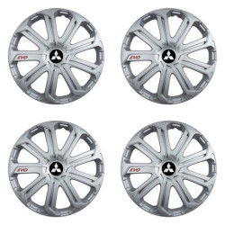 Puklice pre Mitsubishi (strieborné) 14 Evo silver