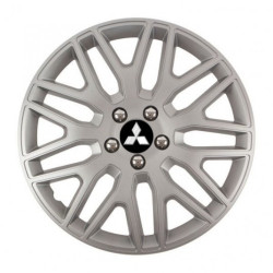 Puklice pre Mitsubishi (strieborné) 14 DAKAR