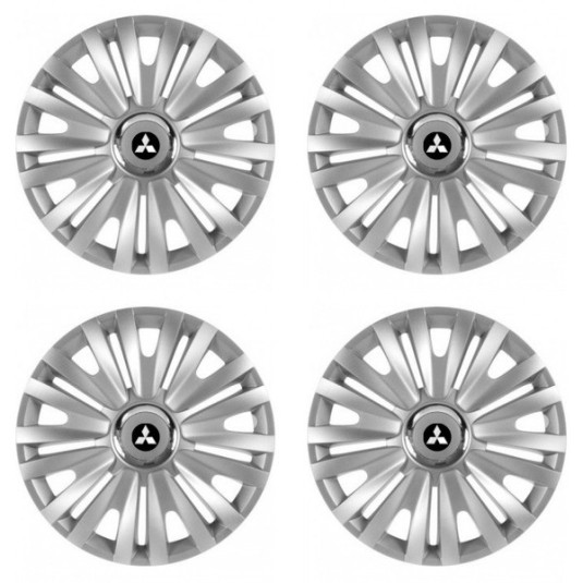 Puklice pre Mitsubishi (strieborné) 14 ROYAL RC