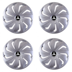 Puklice pre Mitsubishi (strieborné) 15 WIND RC SI