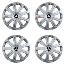 Puklice pre Mitsubishi (strieborné) 15 Evo silver