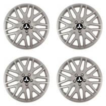 Puklice pre Mitsubishi (strieborné) 15 DAKAR