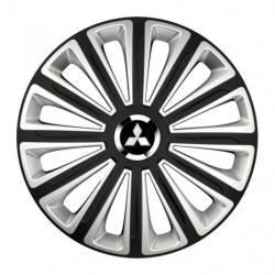 Puklice pre Mitsubishi (strieborné) 15 TREND RC double colour
