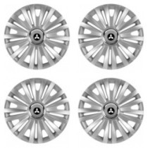 Puklice pre Mitsubishi (strieborné) 15 ROYAL