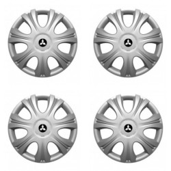 Puklice pre Mitsubishi (strieborné) 15 IMPULSE