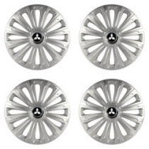 Puklice pre Mitsubishi (strieborné) 16 TREND RC