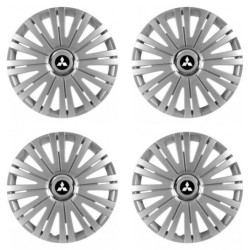 Puklice pre Mitsubishi (strieborné) 16 ACTIVE RC