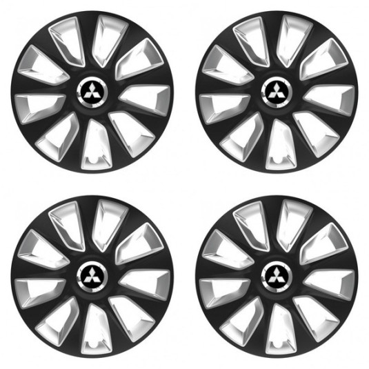 Puklice pre Mitsubishi (strieborné) 17 STRATOS BS