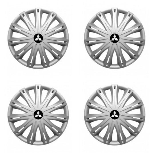 Puklice pre Mitsubishi (strieborné) 17 SPARK