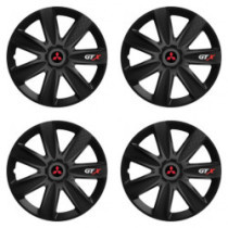 Puklice pre Mitsubishi (červené) 14 GTX CARBON black