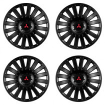 Puklice pre Mitsubishi (červené) 15 Smart black