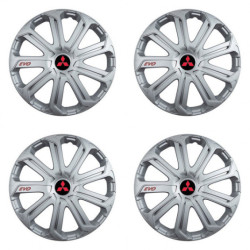Puklice pre Mitsubishi (červené) 15 Evo silver