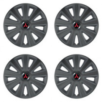 Puklice pre Mitsubishi (červené) 15 Aviator carbon grafite