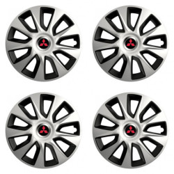 Puklice pre Mitsubishi (červené) 15 STRATOS double colour - výpredaj