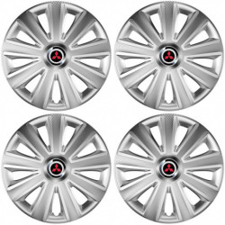 Puklice pre Mitsubishi (červené) 16 Aviator carbon RC 16 silver