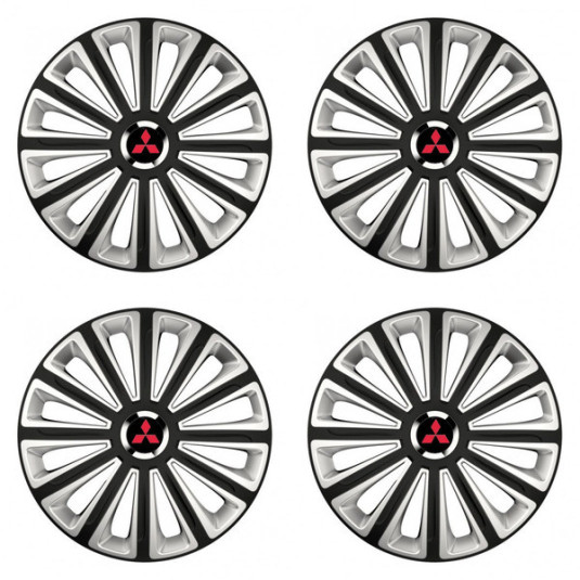 Puklice pre Mitsubishi (červené) 16 TREND RC double colour