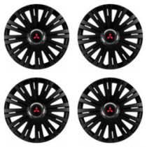Puklice pre Mitsubishi (červené) 16 ACTIVE RC BLACK