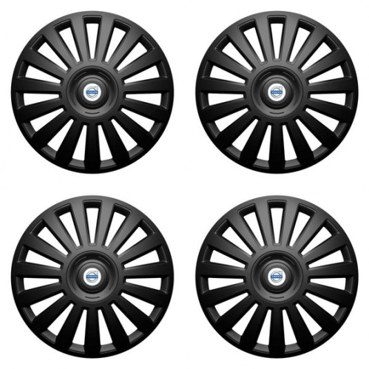 Puklice pre Volvo (biele) 14 Luxury black