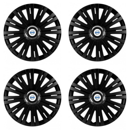 Puklice pre Volvo (biele) 14 ACTIVE RC BLACK