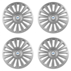 Puklice pre Volvo (biele) 15 Luxury