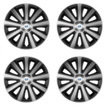 Puklice pre Volvo (biele) 15 Aviator carbon silver&black