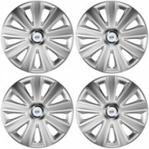 Puklice pre Volvo (biele) 15 Aviator carbon silver