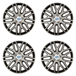 Puklice pre Volvo (biele) 15 Dakar NC silver and black