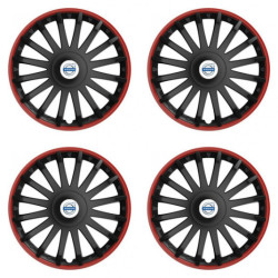 Puklice pre Volvo (biele) 15 CRYSTAL RO black