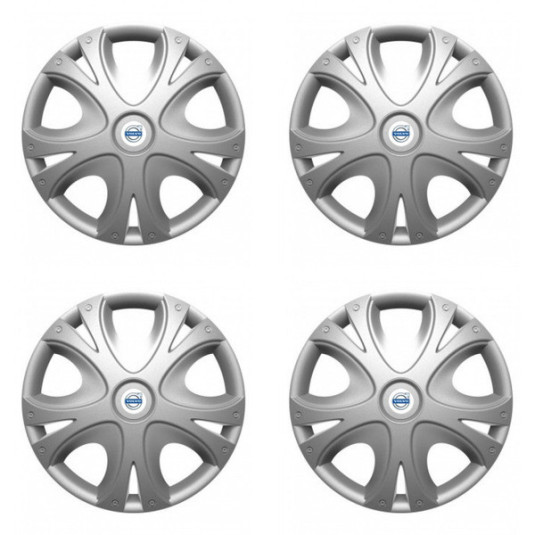 Puklice pre Volvo (biele) 15 DYNAMIC