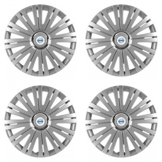 Puklice pre Volvo (biele) 15 ACTIVE RC