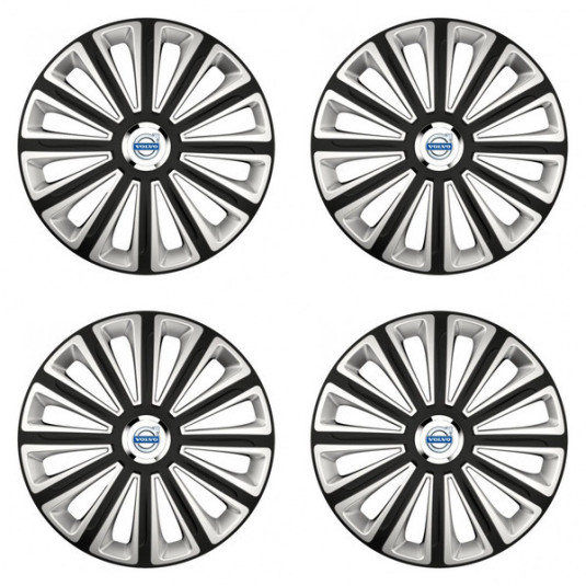 Puklice pre Volvo (biele) 16 TREND RC double colour