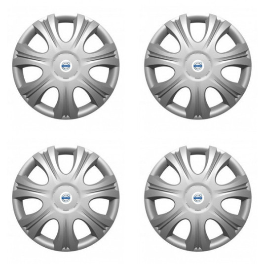 Puklice pre Volvo (biele) 16 IMPULSE 16-VERSACO