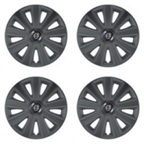 Puklice pre Volvo (čierne) 15 Aviator carbon grafite