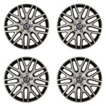 Puklice pre Volvo (čierne) 15 Dakar NC silver and black