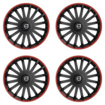 Puklice pre Volvo (čierne) 15 CRYSTAL RO black