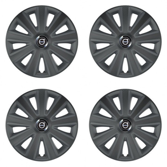 Puklice pre Volvo (čierne) 16 Aviator carbon RC16 grafite