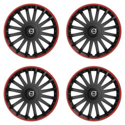 Puklice pre Volvo (čierne) 16 CRYSTAL RO black