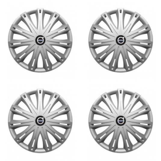 Puklice pre Volvo (čierne) 16 SPARK