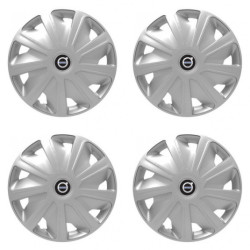 Puklice pre Volvo (čierne) pre dodávky 16 Craft silver