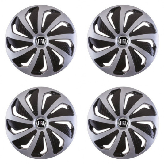 Puklice pre Fiat (čierny) 14 WIND SB