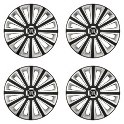 Puklice pre Fiat (čierny) 14 TREND RC double colour