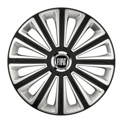 Puklice pre Fiat (čierny) 14 TREND RC double colour