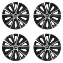 Puklice pre Fiat (čierny) 14 RAPIDE silver and black