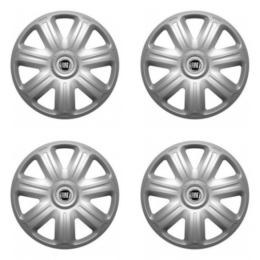 Puklice pre Fiat (čierny) 14 COMFORT