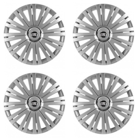 Puklice pre Fiat (čierny) 14 ACTIVE RC