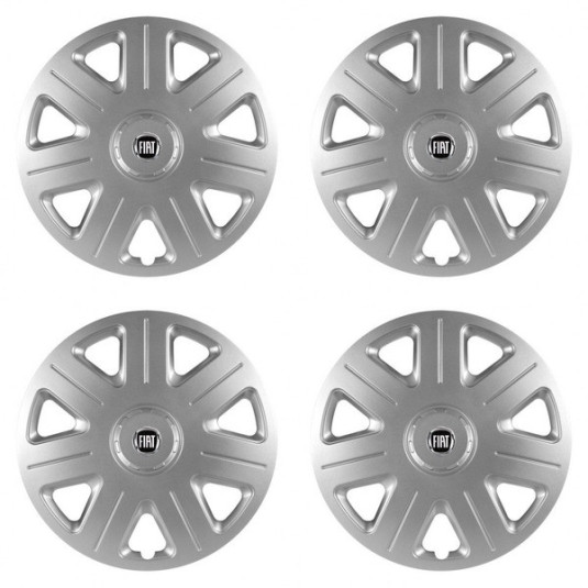 Puklice pre Fiat (čierny) 15 Master