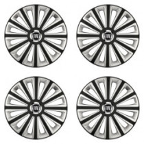 Puklice pre Fiat (čierny) 15 TREND RC double colour