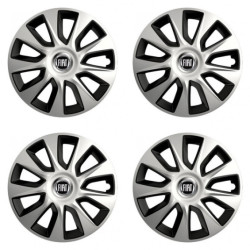 Puklice pre Fiat (čierny) 15 STRATOS double colour - výpredaj